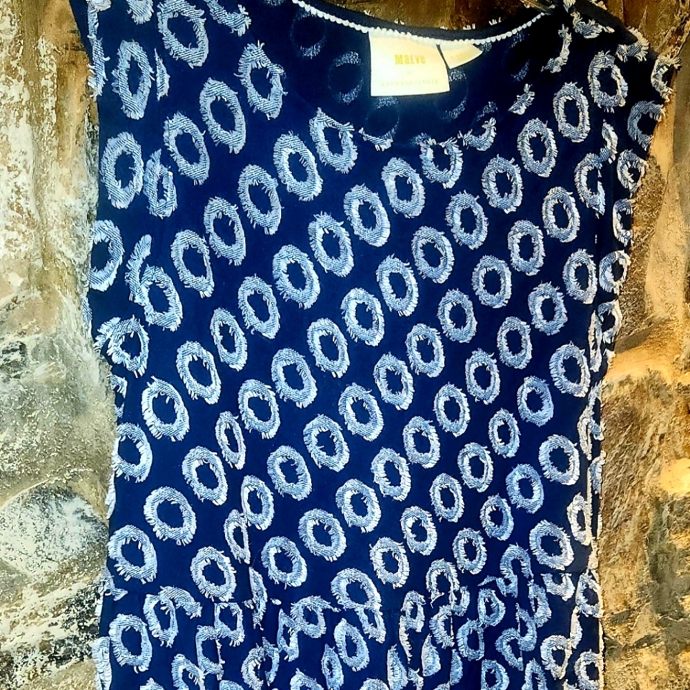 Maeve By Anthropologie Blue Casual Dress Size XS